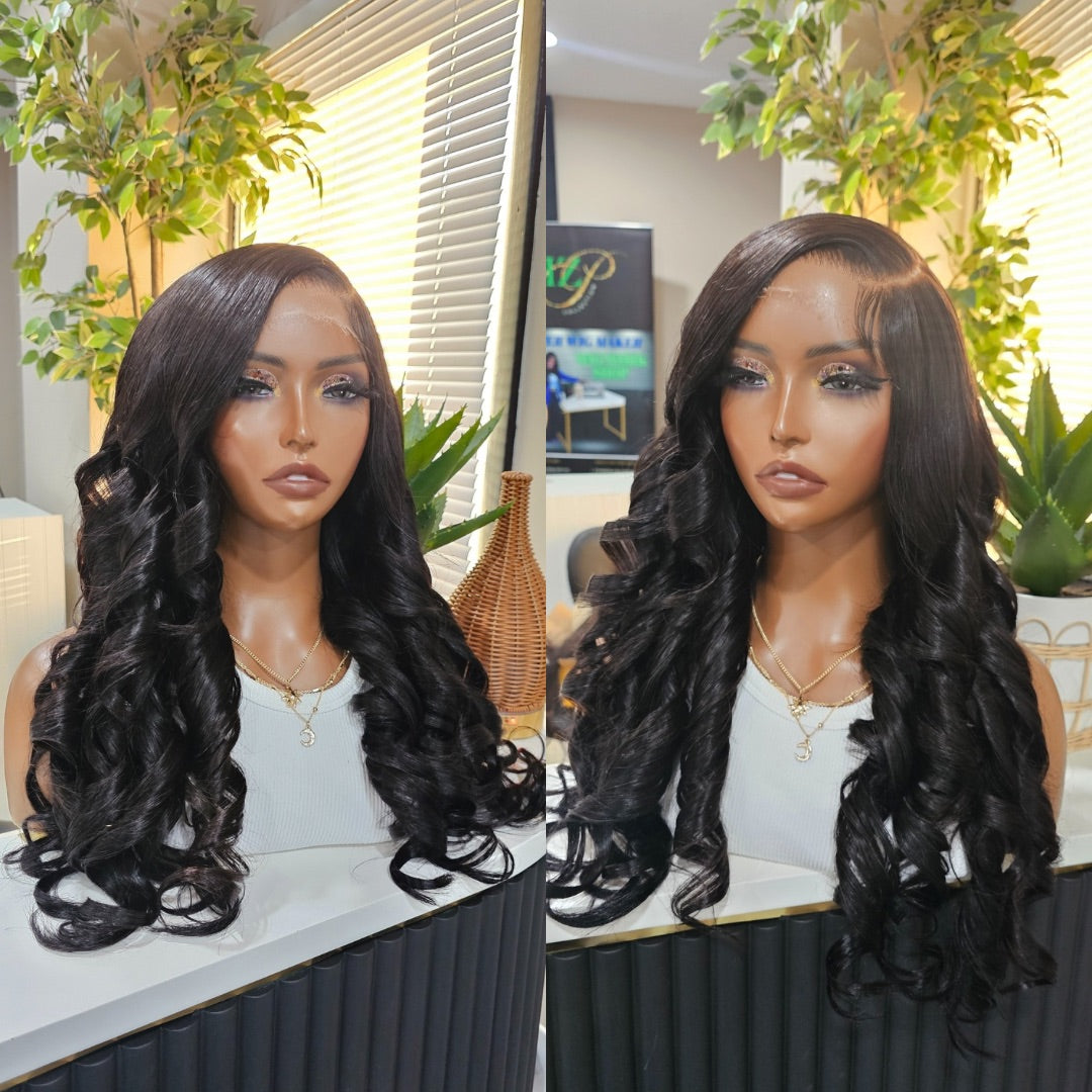 Vivian 24-Inch Glueless Body Wave Custom Unit | 6x6 Closure | Side Part