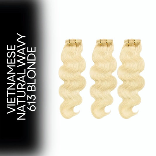 Vietnamese 613 Blonde Natural Wavy